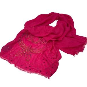 Cashmere Rhinestone MCM Scarf
